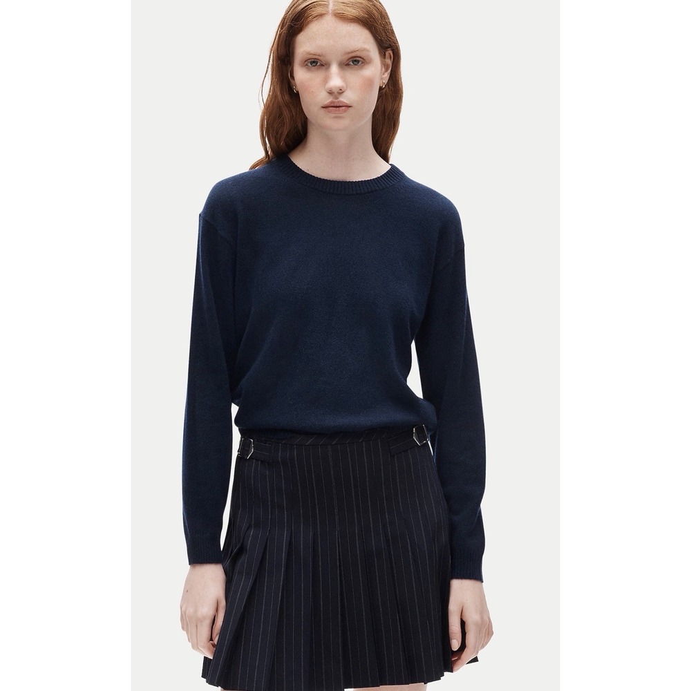 J.Crew Cashmere Navy Blue Sweater NWT Perfect Crewneck CN259 XS